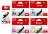 Canon 570XL/571XL NON-OEM Compatible Ink Cartridges (PGI-570/CLI-571)